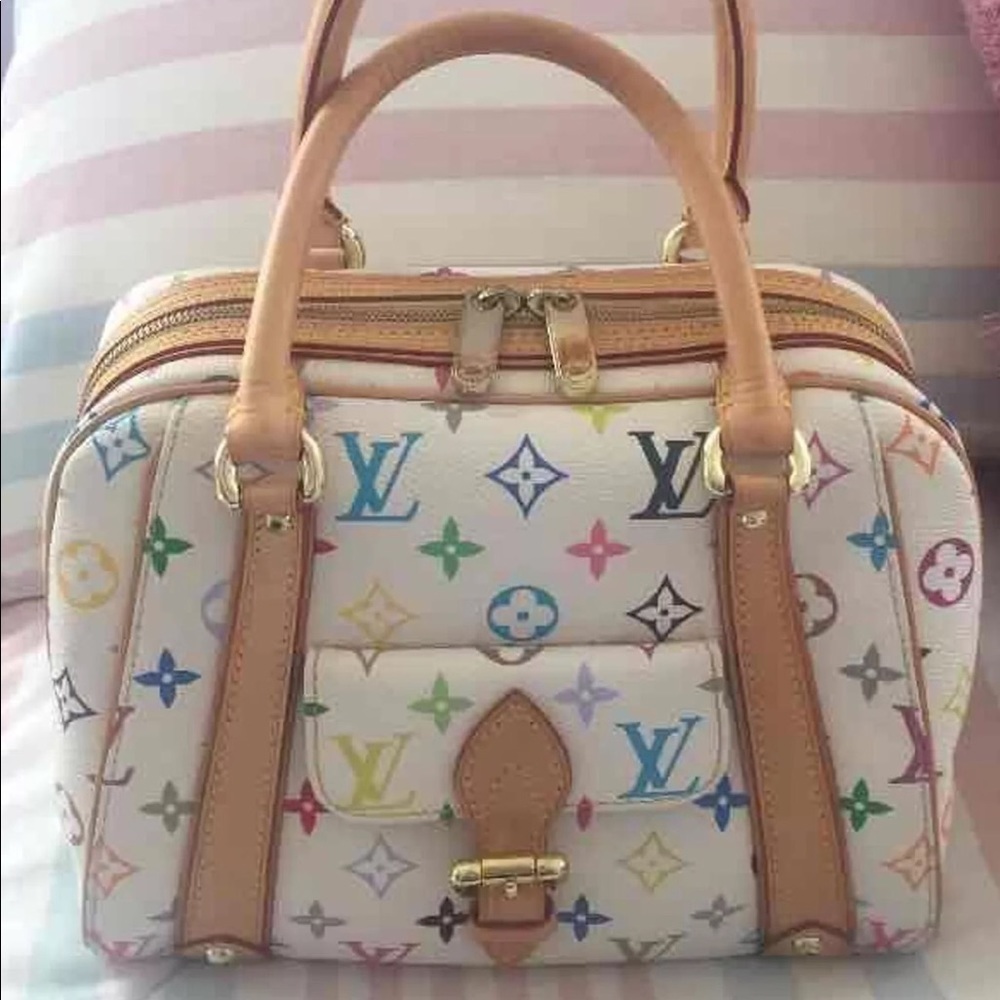 Multicolored Monogram LV Satchel